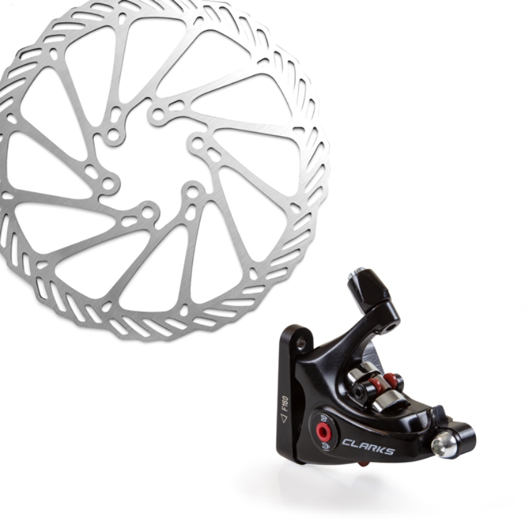 Clarks CMD22FM Flat Mount mechanical disk brake set Cyclemania